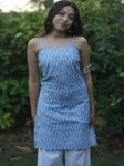 BENPANI Botanical Printed Halter Neck Pure Cotton Blend Kurti view 5