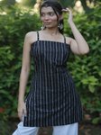 BENPANI Botanical Printed Halter Neck Pure Cotton Blend Kurti view 2