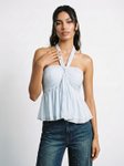 Phosphorus Strapless Tube Peplum Top view 1