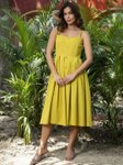 MABISH by Sonal Jain Women Strappy Box Pleat Midi Dress view 4