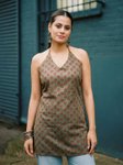 Mikami Women Printed Halter Neck Kurti view 3