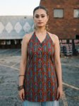 Mikami Women Printed Halter Neck Kurti view 4