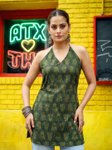 MIKAMI Women Printed Halter Neck Kurti view 1