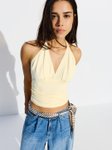 Bershka Ruched Halter Top view 2