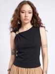AROD Keyhole Neck Crop Top view 1