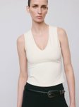Mango V-Neck Crop Top view 2