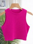 Glowberry Cotton Tank Crop Top view 3