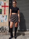 STRV Women Pure Cotton Mini Wrap Skirt view 3
