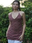 BENPANI Ethnic Motifs Printed Halter Neck Pure Cotton Blend Kurti view 3