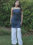 BENPANI Botanical Printed Halter Neck Pure Cotton Blend Kurti view 1