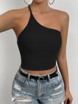 Stylecast X Slyck Solid One Shoulder Top view 1