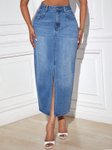 Kotty Women Denim Mini A-Line Skirt view 1