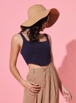 Trend Arrest Shoulder Straps Corset Style Crop Top view 1