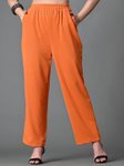 DressBerry Women Comfort Loose Fit High-Rise Wrinkle Free Trousers view 2