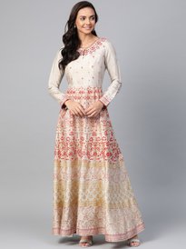 chinese dress ladies Buy Pista Green Jacket Maxi Dress |Women Dresses main image 0