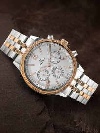 Buy Titan Men Silver Toned Analogue Watch NK1734SM01 Watches for Men 6542718 Myntra