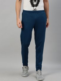 Buy Mufti Men Navy Blue Solid Joggers Track Pants for Men