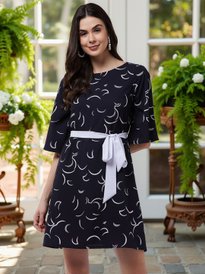 Buy abof Brown Solid Shirt Collar Dress Dresses for Women