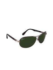 Buy AISLIN Men Olive Lens Black Full Rim Square Sunglasses 14298