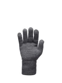 Buy 513 Men Grey Melange Solid Knitted Woolen Gloves