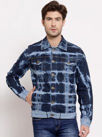 Buy Style Quotient Men Black Denim Jacket with Patchwork