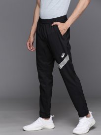 Buy ASICS Men Black Solid Slim Fit Reflective Running Track Pants Track Pants for Men 15211978 Myntra
