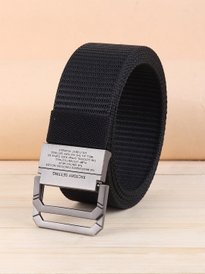 Buy ZORO Men Black Striped Belt NYLON FABRIC BELT - Belts