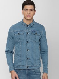 Buy Peter England Men Blue Denim Jacket Jackets for Men 19987306 Myntra