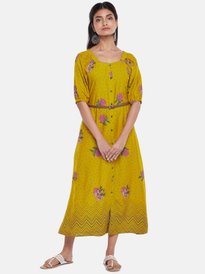 chinese dress ladies Buy Akkriti by Pantaloons Women's Rayon Maxi Dress  (205000005852231_Black_X-Large) at Amazon.in main image 1