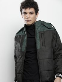 Buy The Indian Garage Co Men Zip-Front Puffer Jacket with