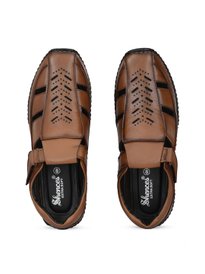 Buy Khadims Men Brown Leather Clog Sandals Sandals for Men
