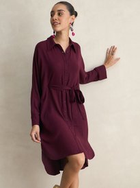 Buy H&M Women Foldover-Edge Off-The-Shoulder Dress - Dresses for Women  31122642 | Myntra