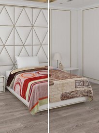 Buy Monte Carlo Umang Brown Orange Heavy Winter Single Bed