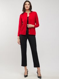 Buy Kazo Women Cable Knit Cardigan with Embellished Detail