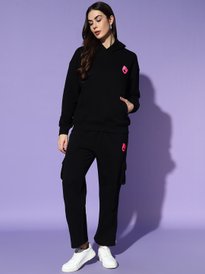 Buy theRebelinme Women Plus Size Solid Track Suit Tracksuits for