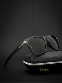 Buy OKNO Polarised and UV Protected Lens Unisex Wood Black Medium