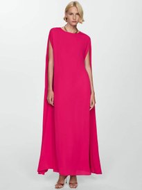 sachin and babi light blue dress Goddiva Flared Sleeve Embroidered Maxi Bridesmaid Dress, Blush/Pink main image 1