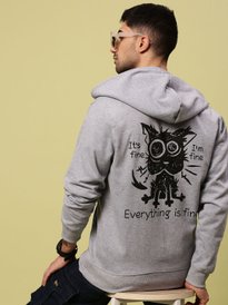 Buy Be Savage Men Balaclava Zipper Face Hooded Sweatshirt
