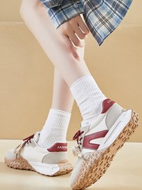 Buy LULU & SKY Women High-Top Colourblock PU Sneakers