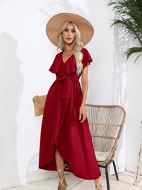 dressberry women long sleeves wrap maxi dress by myntra reviews Buy DressBerry Curve Women Kimono Sleeve Wrap Maxi Dress - Dresses for Women 37330952