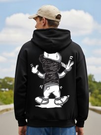 Buy MaverIQ Men Graphic Printed Hooded Neck Full Sleeve Hoodie