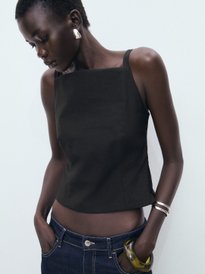 Buy MANGO Ruffled Strappy Top - Tops for Women 33271931 | Myntra