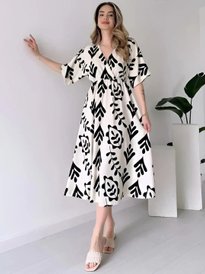 Buy 4WRD by Dressberry Women Floral Print Puff Sleeve Fit & Flare Maxi Dress  - Dresses for Women 34544891 | Myntra