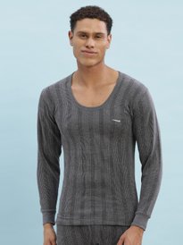Buy Dollar Ultra Men Charcoal Grey Thermal T-shirt - Thermal Tops
