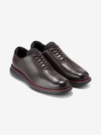 Buy Cole Haan Men 2.Zerogrand Laser Wingtip Lined Leather Oxfords
