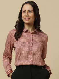Allen Solly Woman Women Opaque Printed Formal Shirt