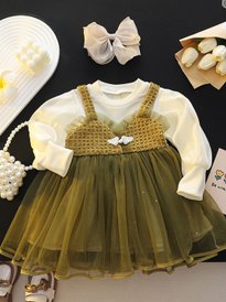 Buy YK Girls Self Design A-Line Dress - Dresses for Girls 31986122 | Myntra