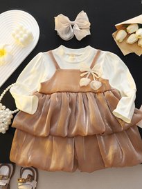 yk girls self design a-line dress product info and reviews Buy YK Girls Self Design Printed A-Line Dress - Dresses for Girls 31855269