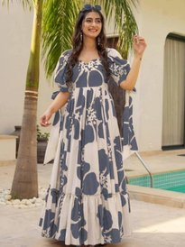 corsica women's floral printed fit & flare maxi dress reviews Rebecca Taylor