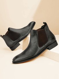 Buy ITALIAN SHOES CO Men Side Zip Leather Ankle Length Boots with
